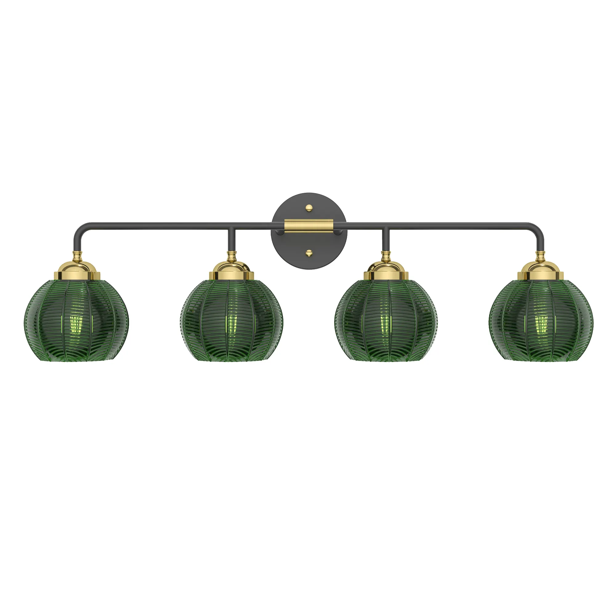 Modern 4-Light Glass Vanity Light, image 10 of 10