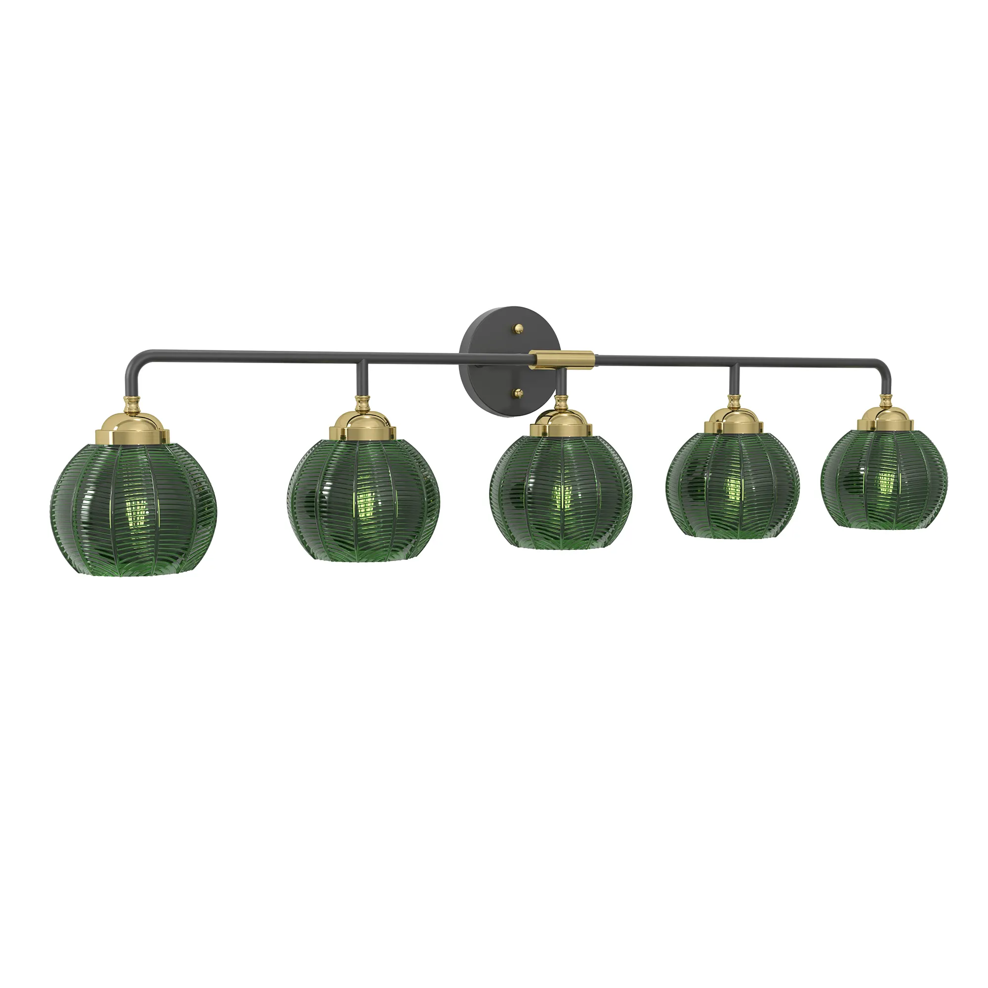 Modern 5-Light Glass Vanity Light, image 11 of 11