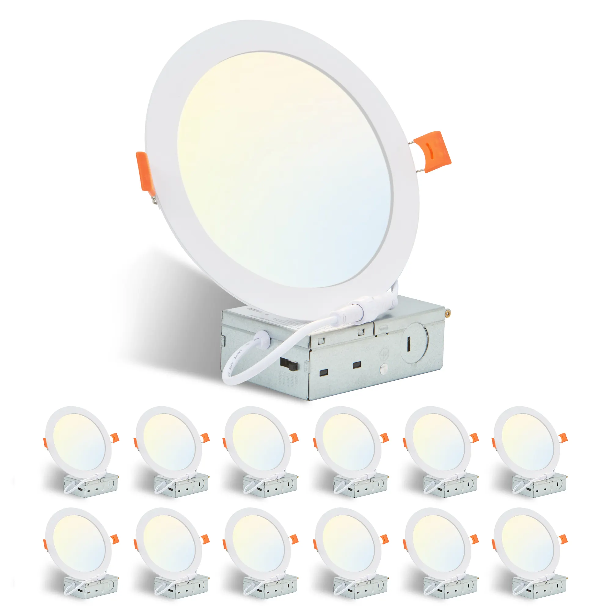 Flush Mount Ceiling Light, 6 in (12-Pack), image 4 of 8