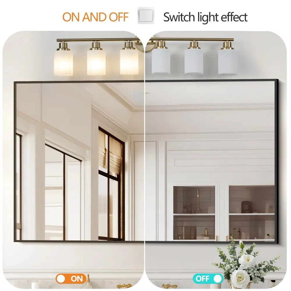 Modern 6-Light Frosted Glass Vanity Light, 39 in, image 5 of 5